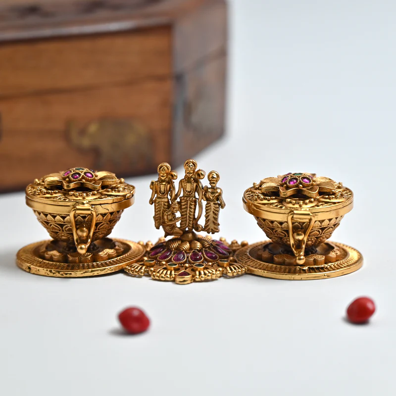 Premium Kemp Ram Parivar Haldi & Kumkum Box